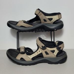 ECCO Women's Yucatan outdoor offroad hiking sandal Atmosphere beige Sz 41